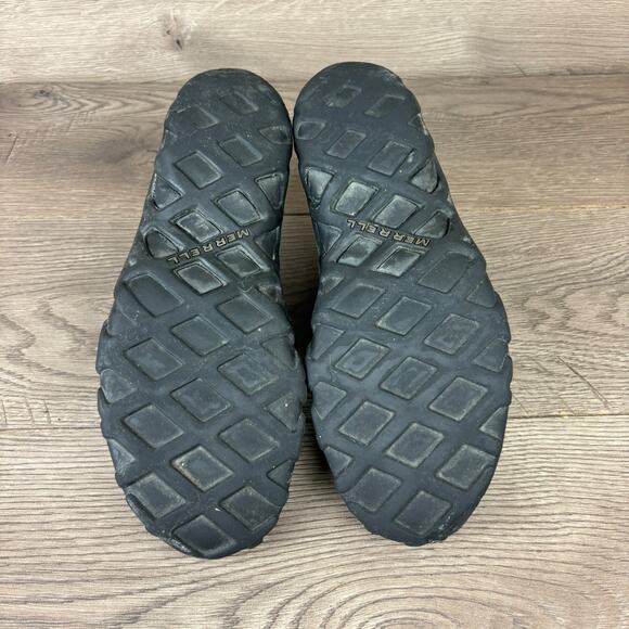 Merrell Jungle Moc Midnight Slip On Shoes Women's 10.5 Black Leather Loafers - Picture 8 of 16